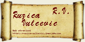 Ružica Vulčević vizit kartica